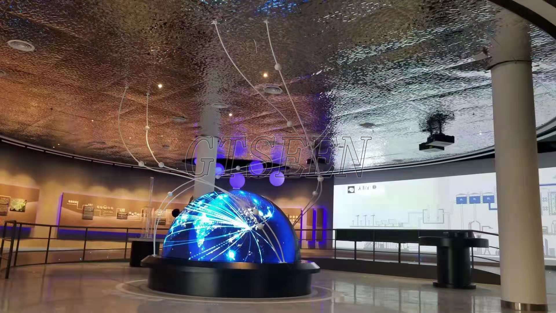 展厅p2.5全彩led球型屏(图1)